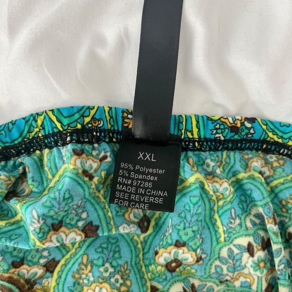 MT Collection Multicolor Jungle Print Dress Sleeveless - Picture 7 of 7